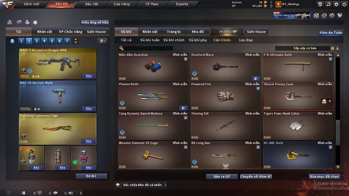 shop acc cf uy tin gia re